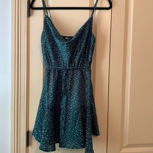Green pattern dress